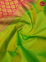 Parrot Green & Pink - Kanchipuram Silk - Shop on ShrusEternity.com