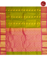 Green & Pink - Kanchipuram Silk - Shop on ShrusEternity.com
