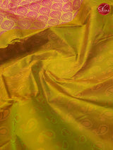Green & Pink - Kanchipurm Silk - Shop on ShrusEternity.com