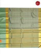 Pastel Green(Single Tone) - Kanchipuram Silk - Shop on ShrusEternity.com