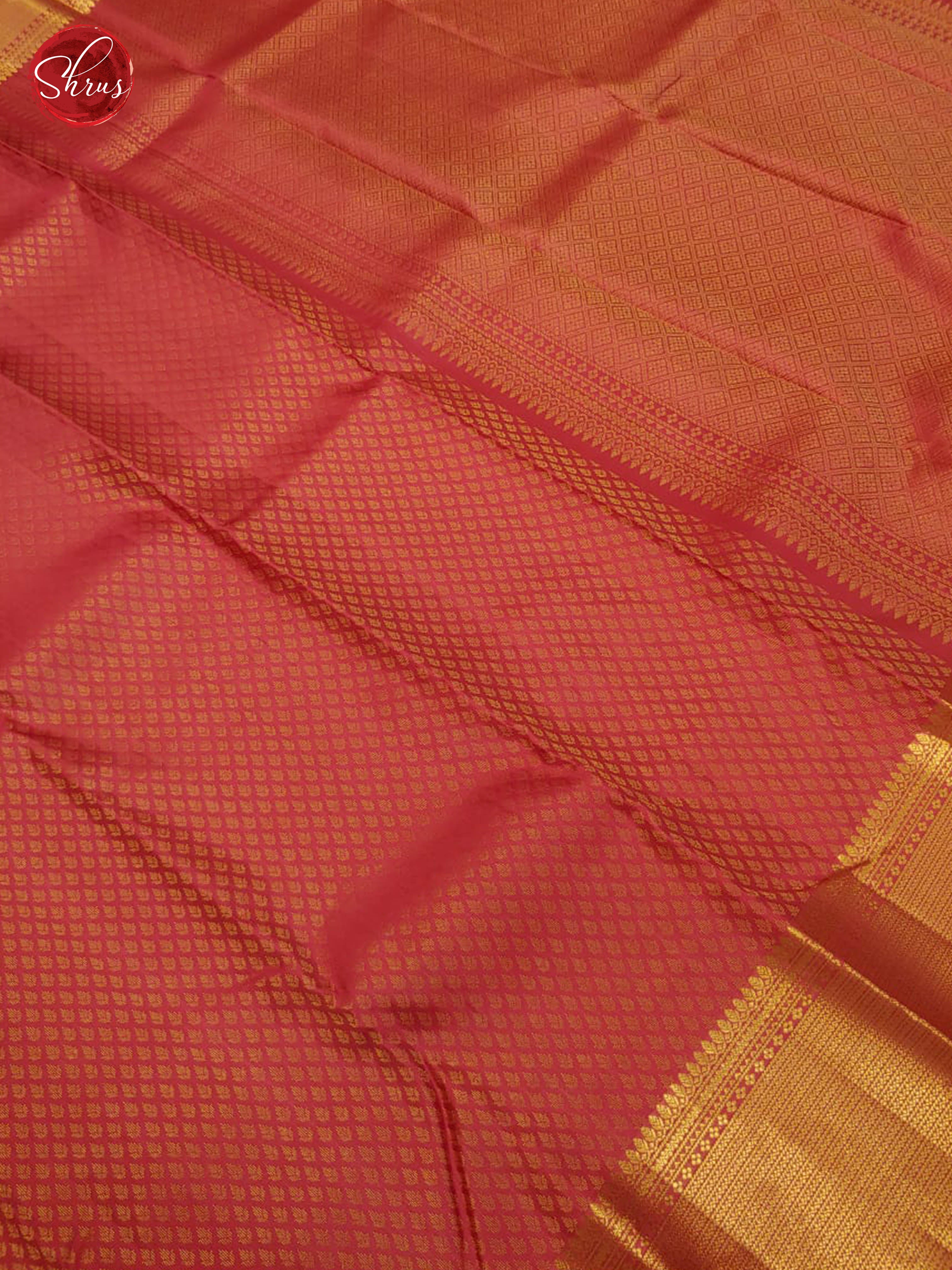 Pink(Single Tone) - Kanchipuram Silk with Border & Gold zari - Shop on ShrusEternity.com
