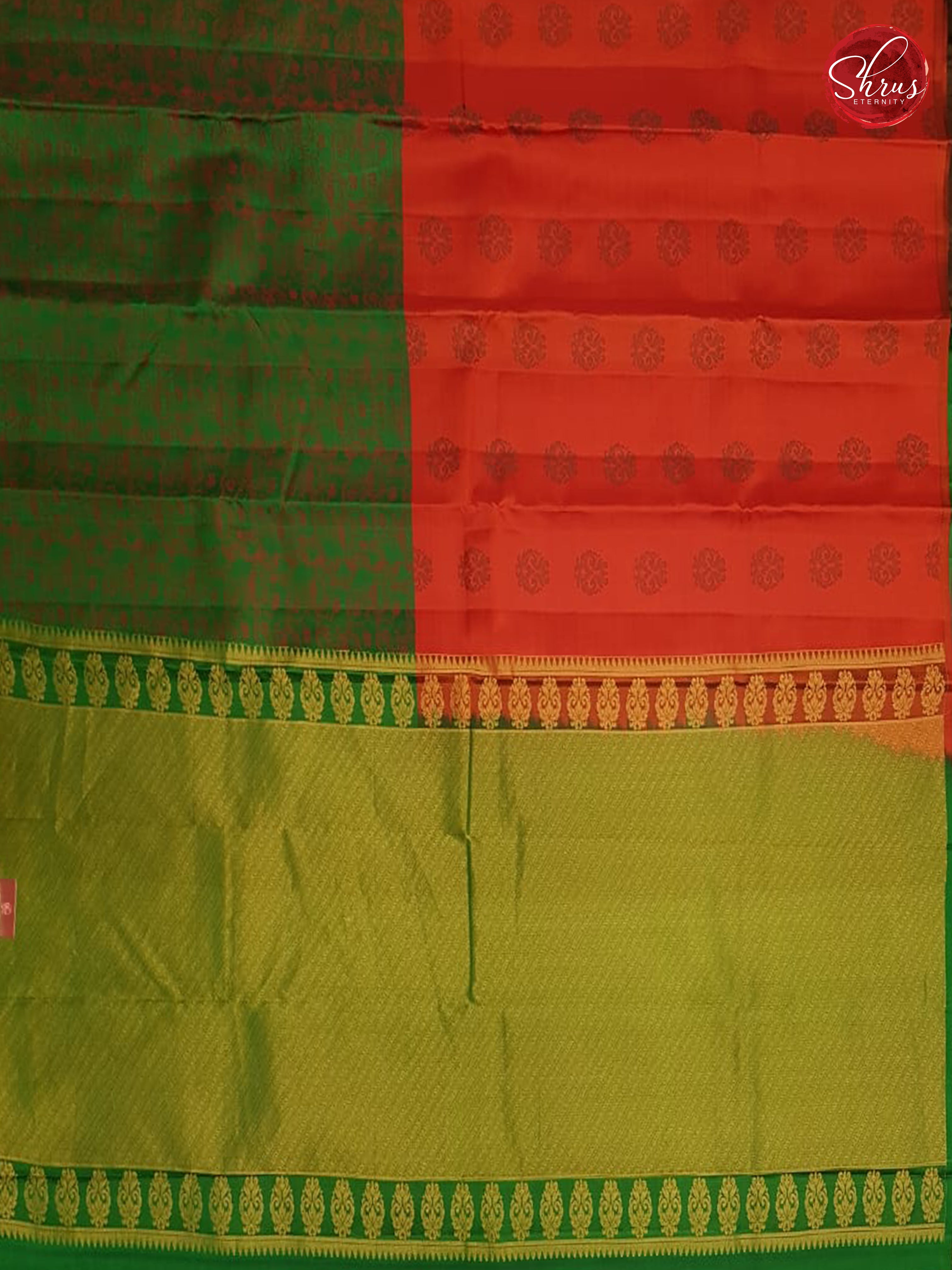 Red & Green - Kanchipuram Silk - Shop on ShrusEternity.com