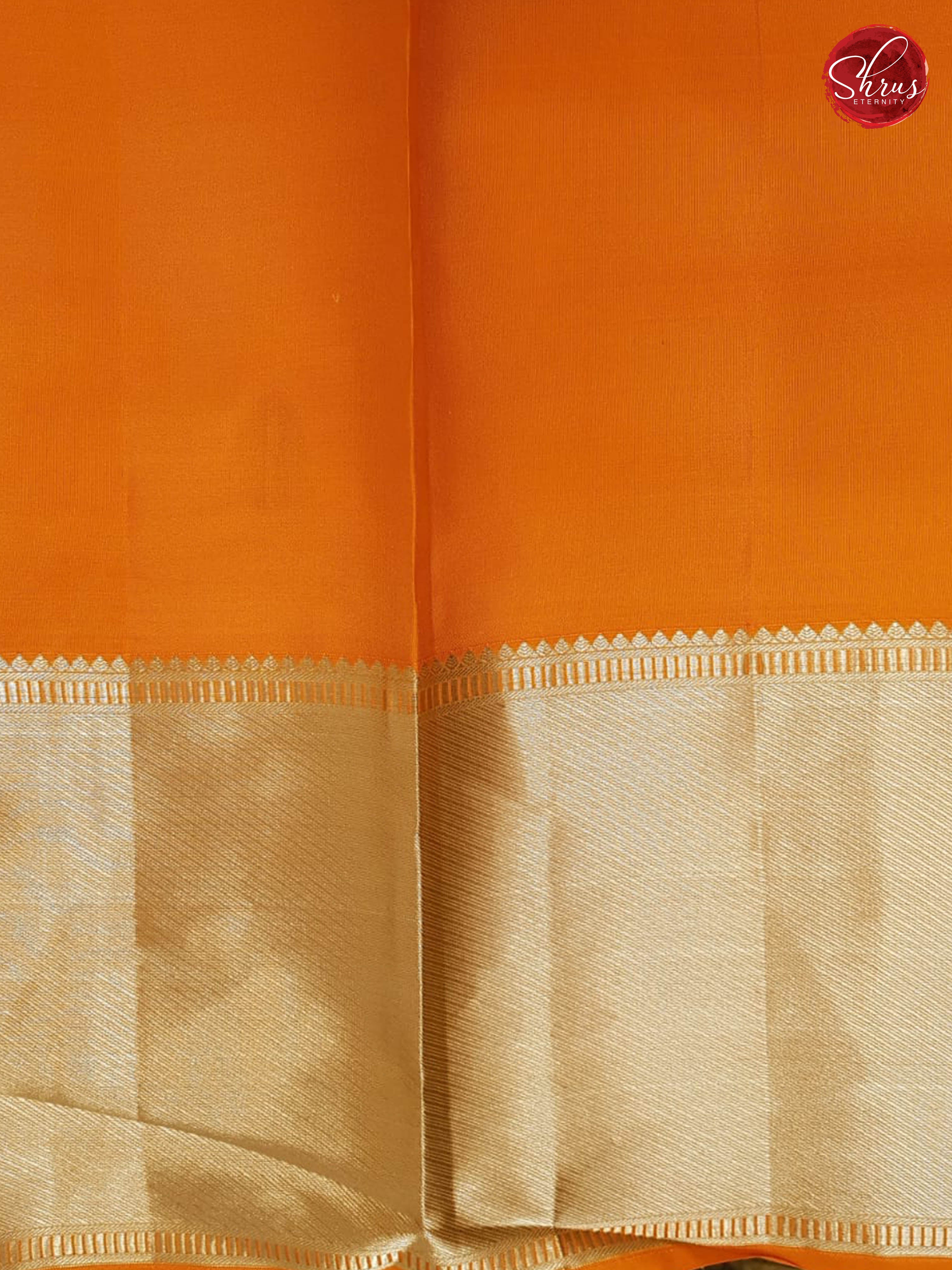 Orange(Single Tone) - Kanchipuram Silk - Shop on ShrusEternity.com