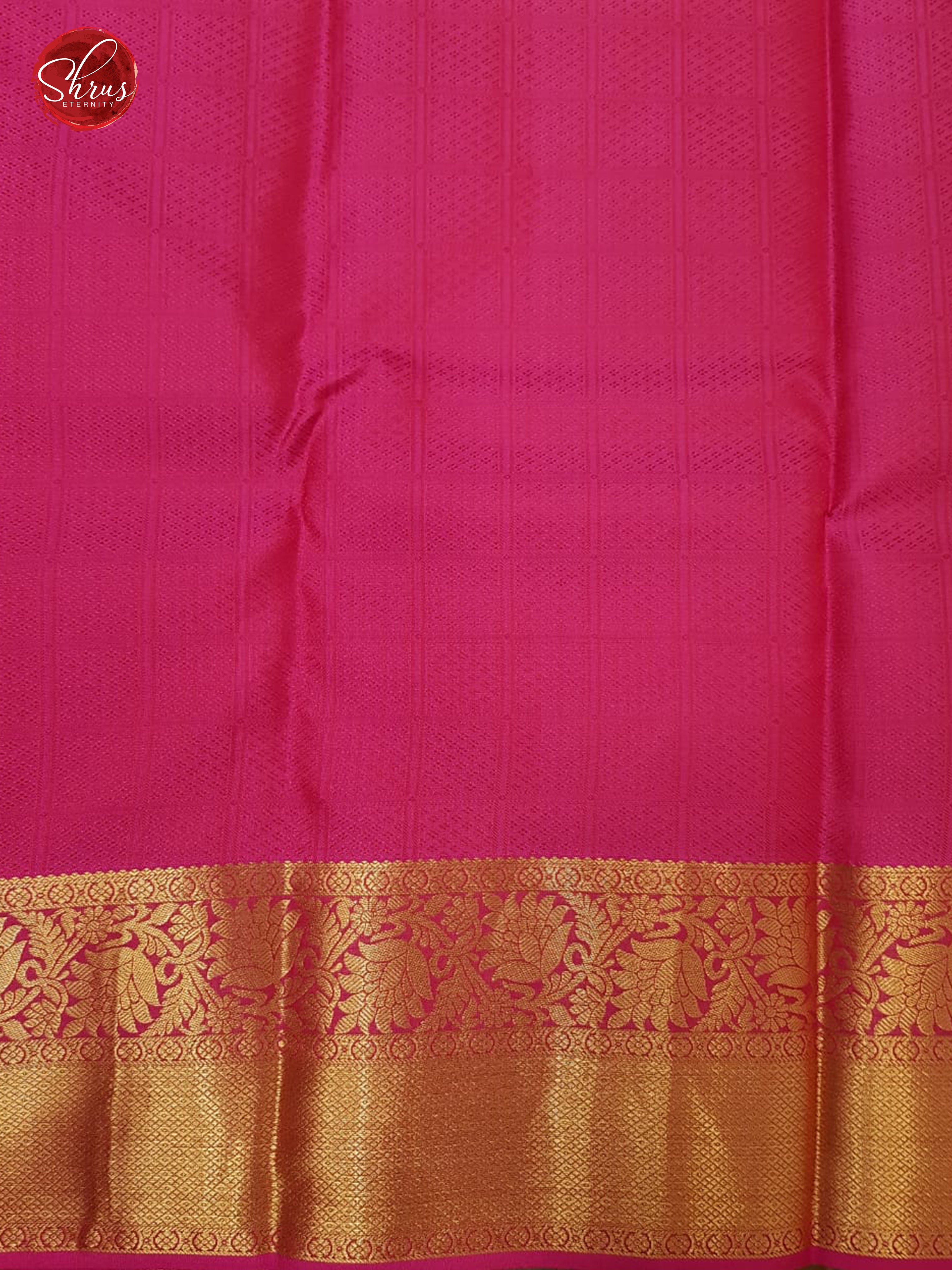 Maroon & Pink - Kanchipuram Silk with Border & Gold Zari - Shop on ShrusEternity.com
