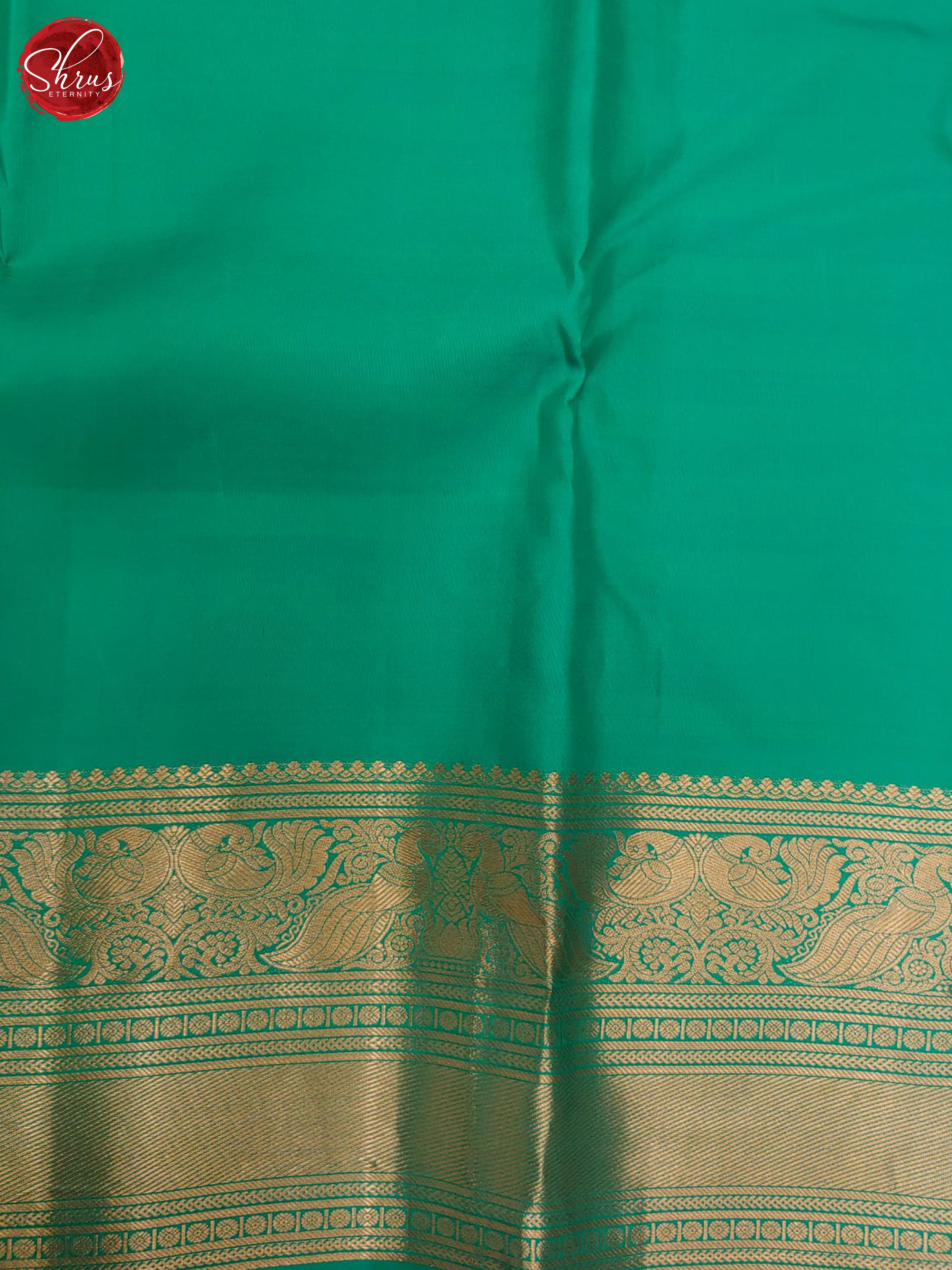Dark Majenta & Teal - Kanchipuram Silk with Gold zari - Shop on ShrusEternity.com