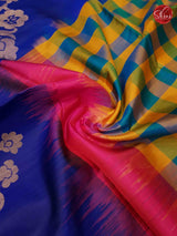 Pink/ Multicolor & Blue - Soft Silk - Shop on ShrusEternity.com
