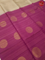 Purple & Silverish Grey - Soft Silk with Raw Finish - Shop on ShrusEternity.com
