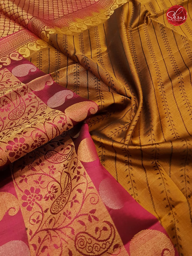 Mehandi Green & Majenta - Soft Silk - Shop on ShrusEternity.com