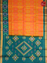 Fanta Orange & Peacock Green - Soft Silk - Shop on ShrusEternity.com