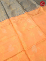 Orangish Pink & Grey - Soft Silk - Shop on ShrusEternity.com