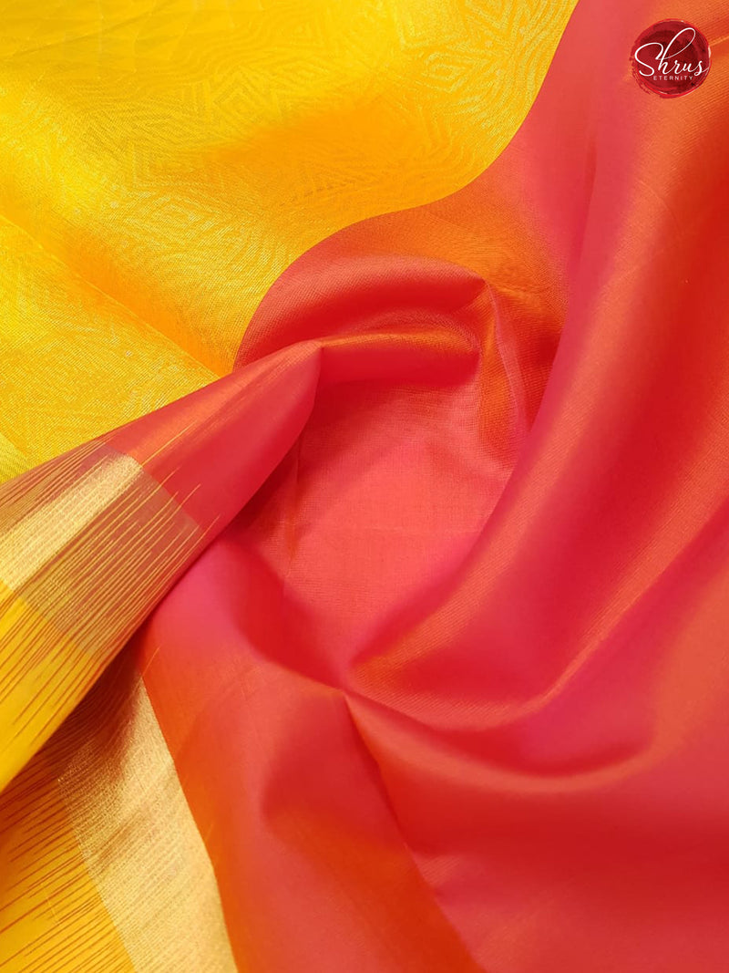 Orangish Pink & Yellow - Soft Silk - Shop on ShrusEternity.com