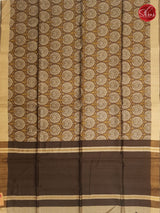 Kashish Grey & Brown - Tussar Silk - Shop on ShrusEternity.com