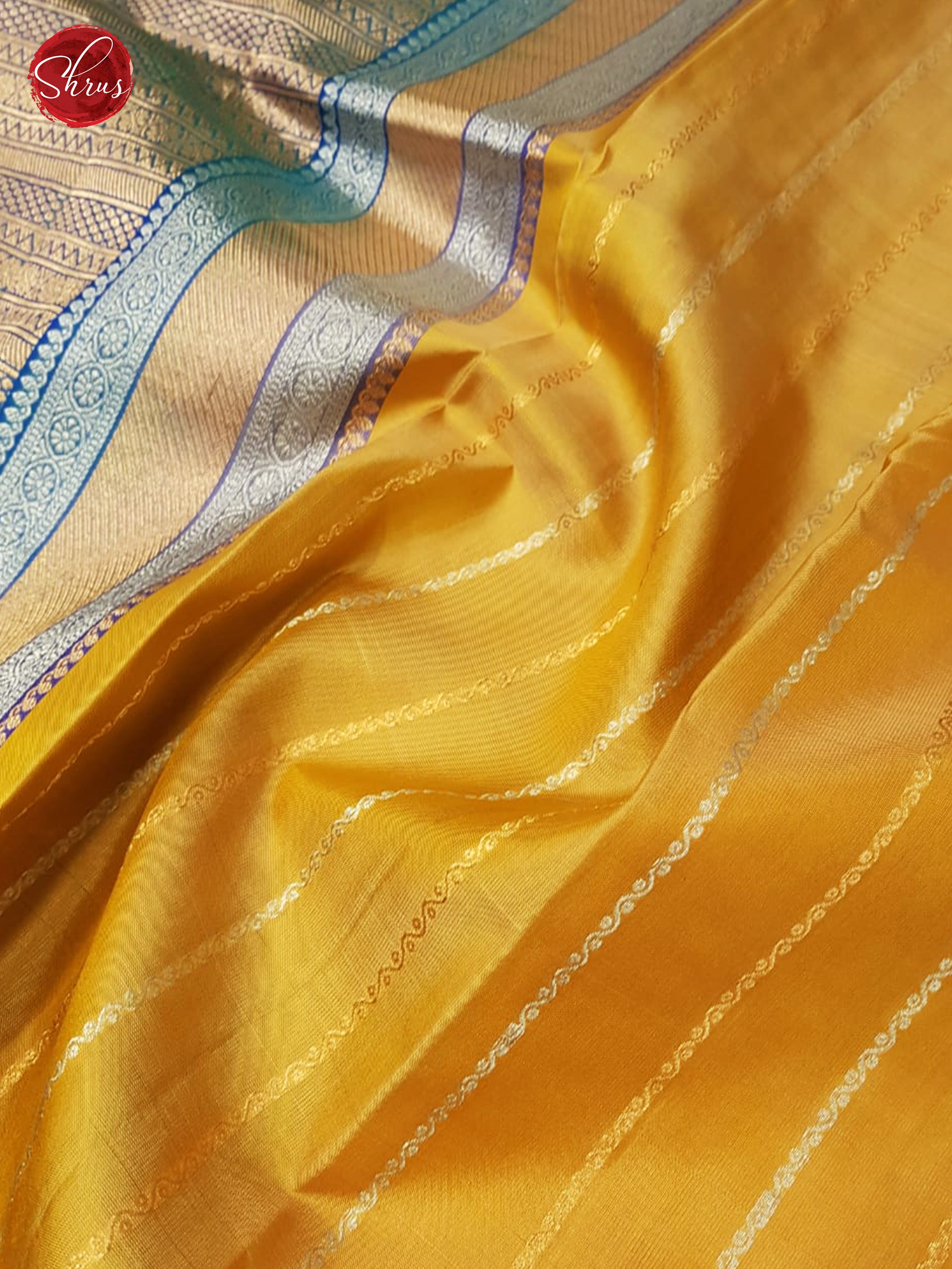 Sandal & Green - Soft Silk with Border & Gold Zari - Shop on ShrusEternity.com