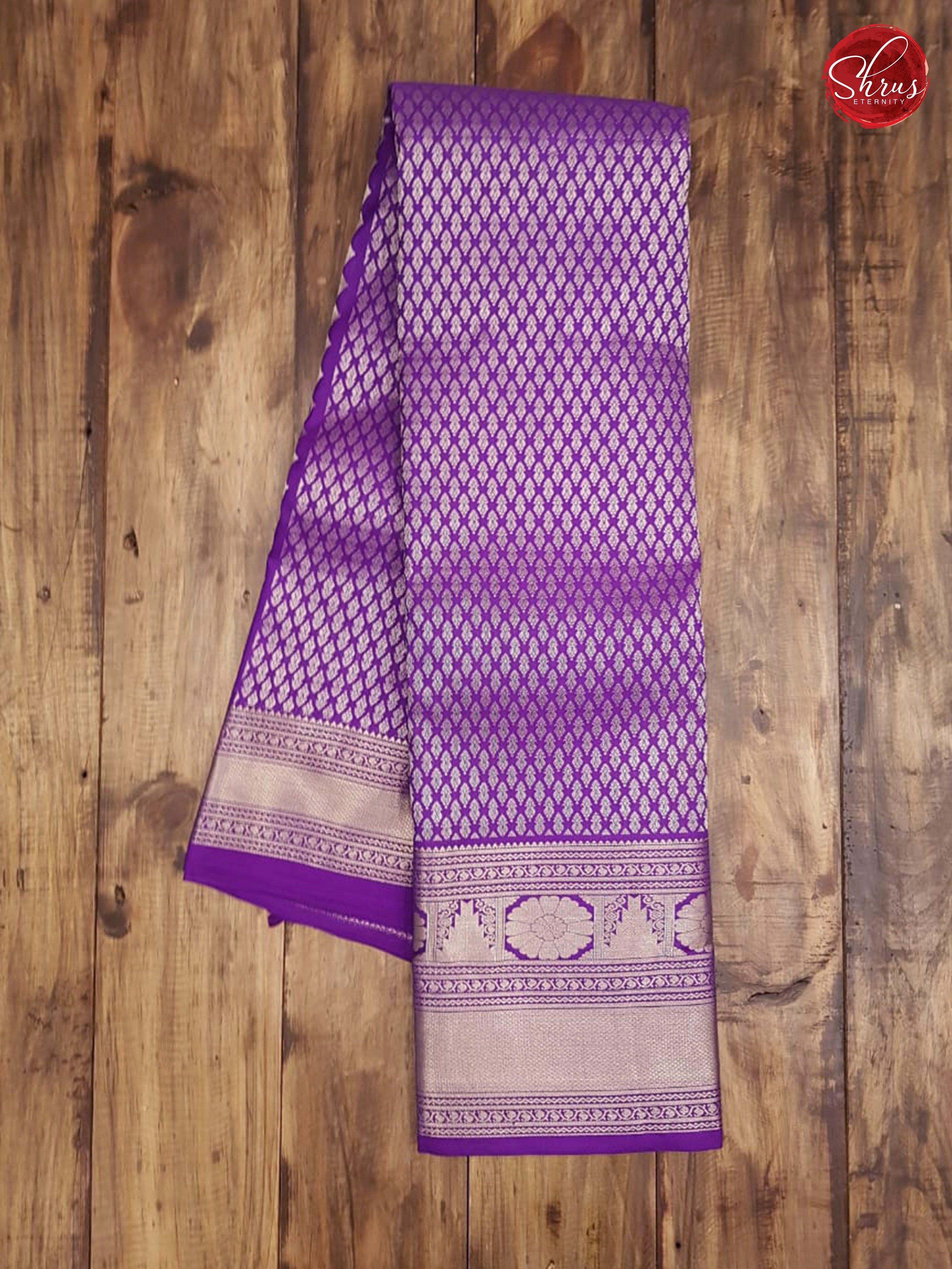 Violet(Single Tone) - Kanchipuram Silk - Shop on ShrusEternity.com