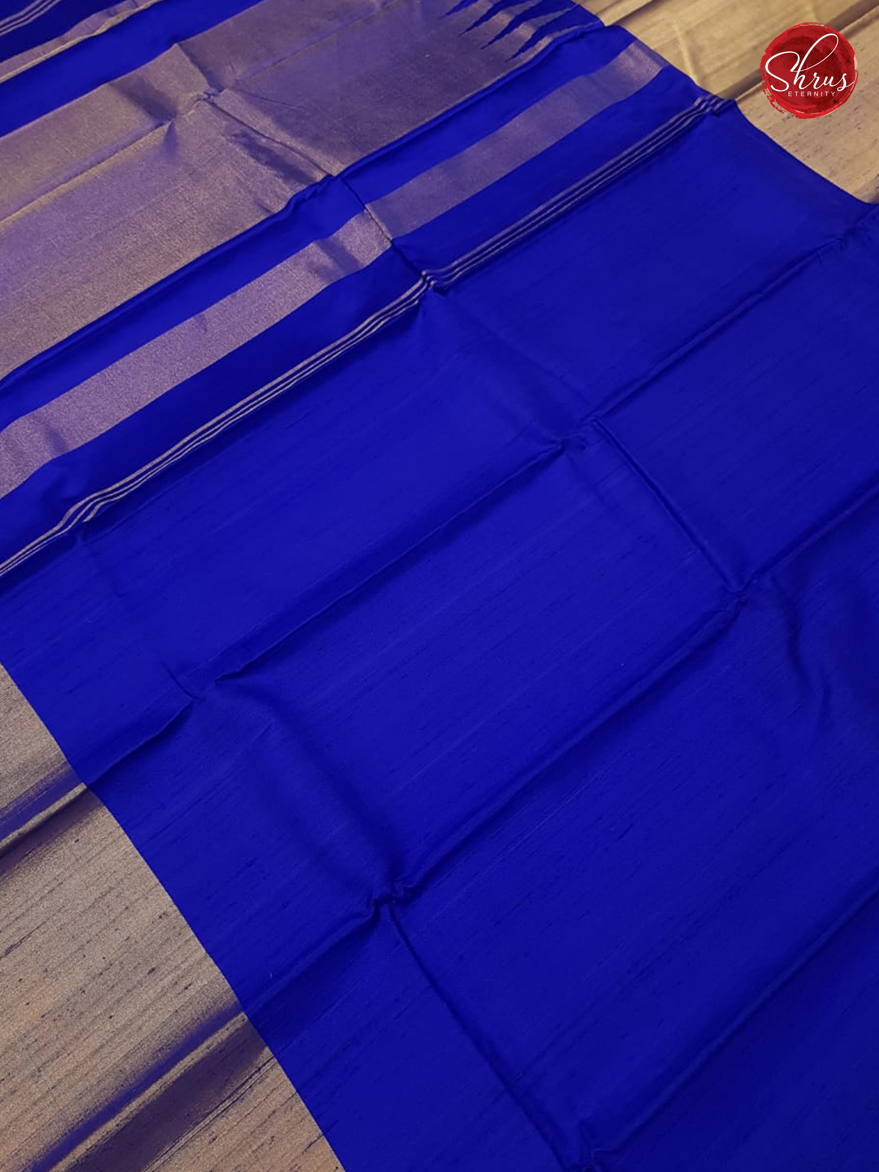 Blue (Single Tone) - Soft Silk with Raw Finish - Shop on ShrusEternity.com