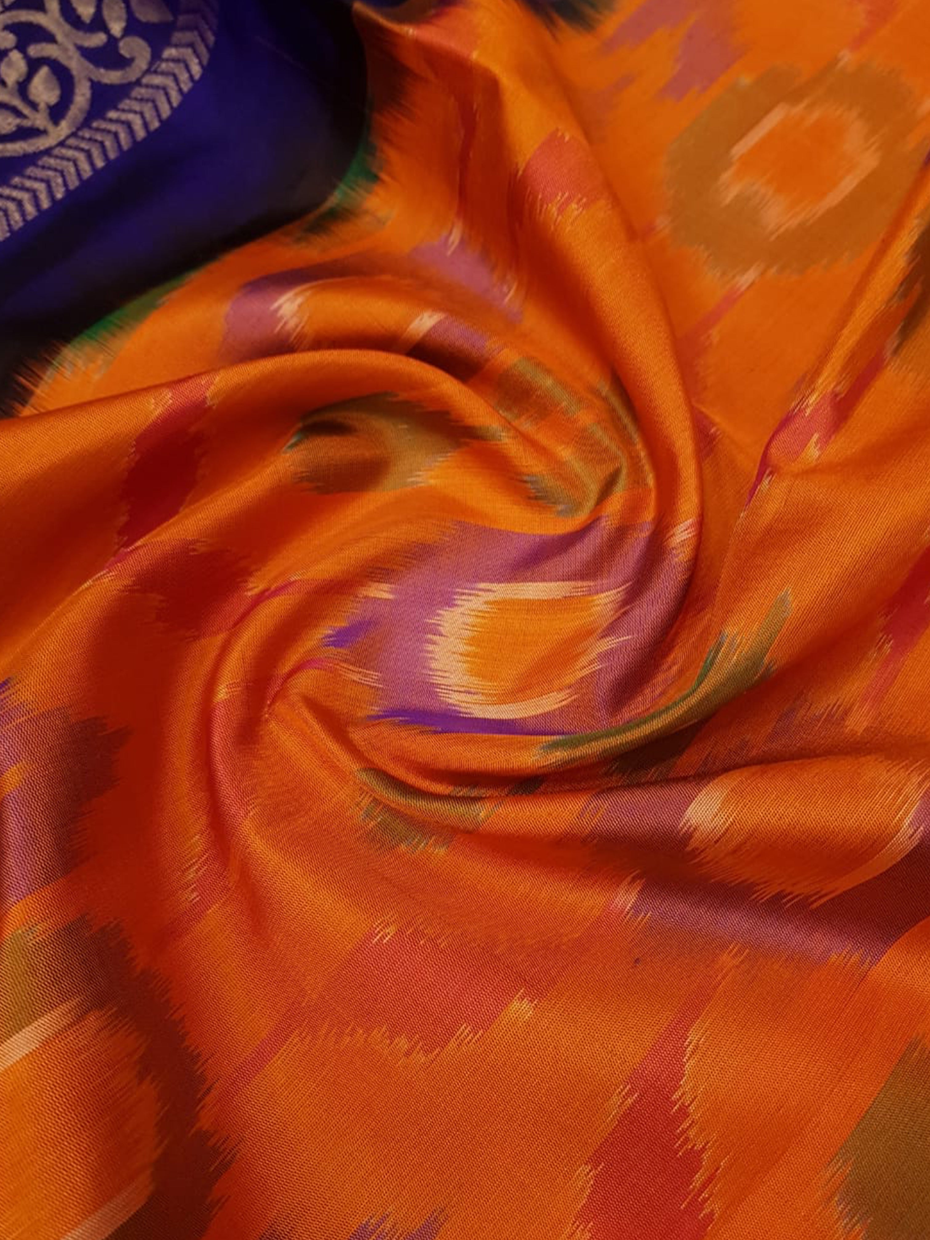 Orange & Blue - Soft Silk - Shop on ShrusEternity.com