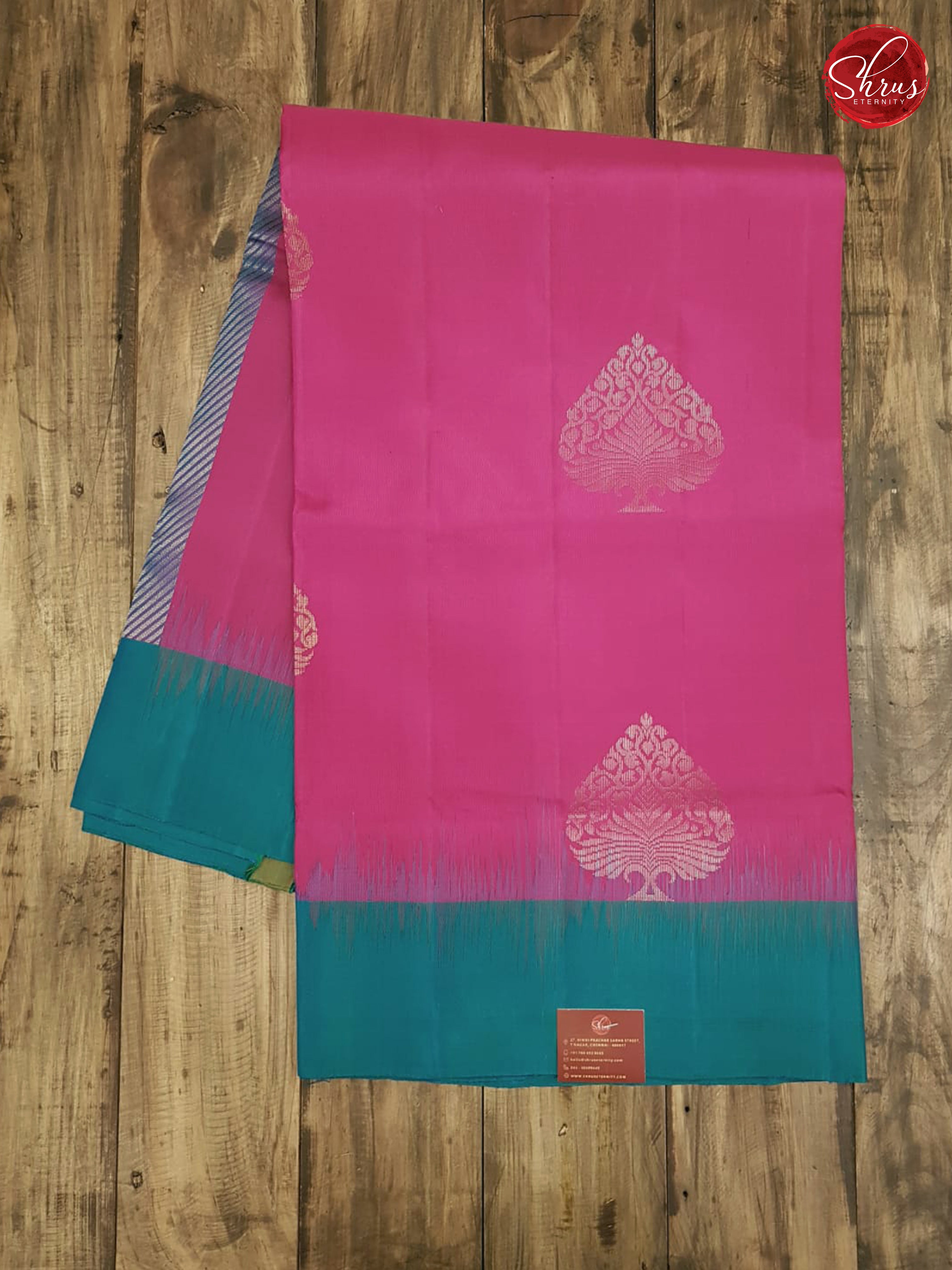 Pink & Peacock Blue - Soft Silk - Shop on ShrusEternity.com