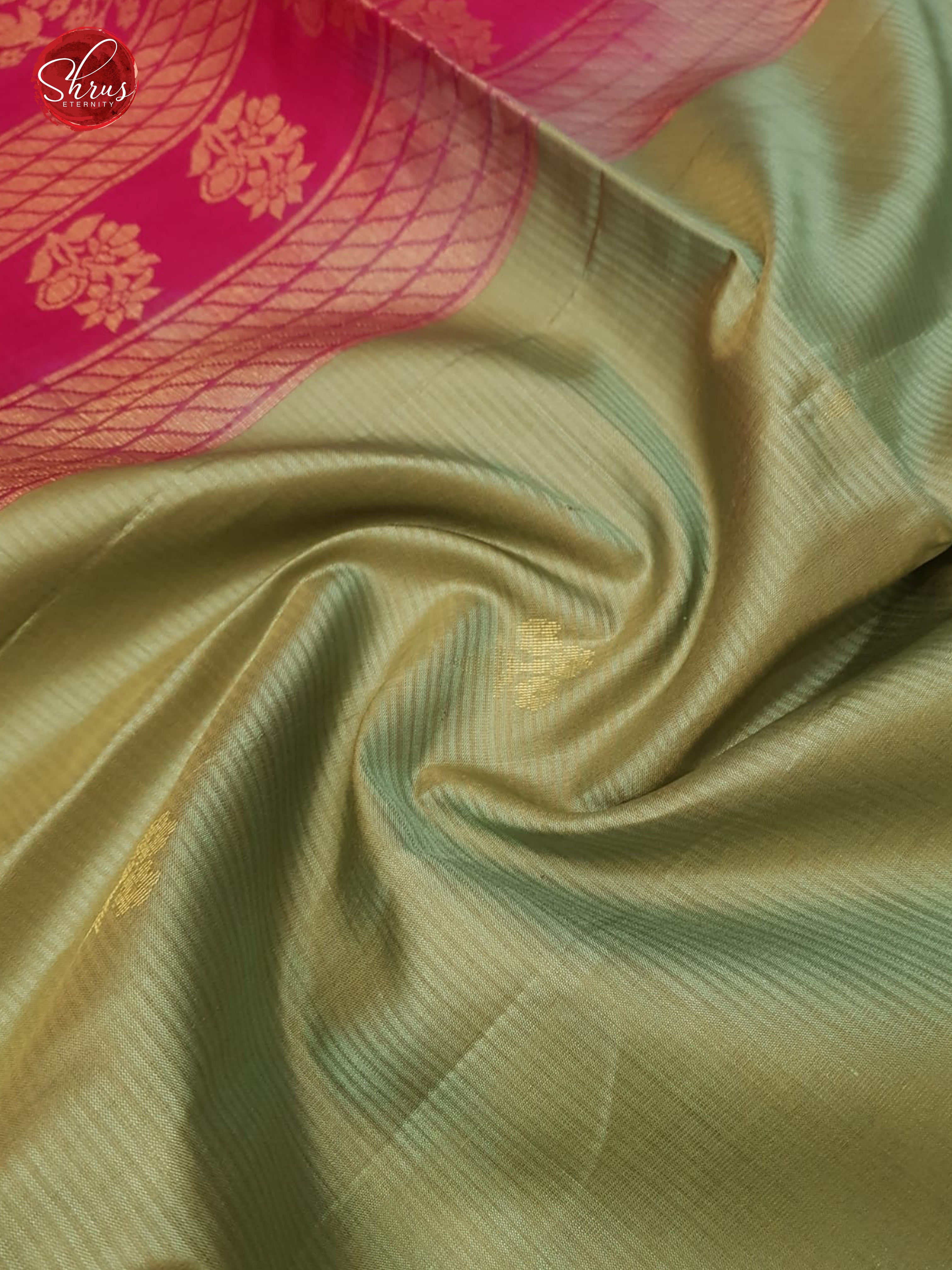 Light Green & Pink - Soft Silk with Gold zari - Shop on ShrusEternity.com