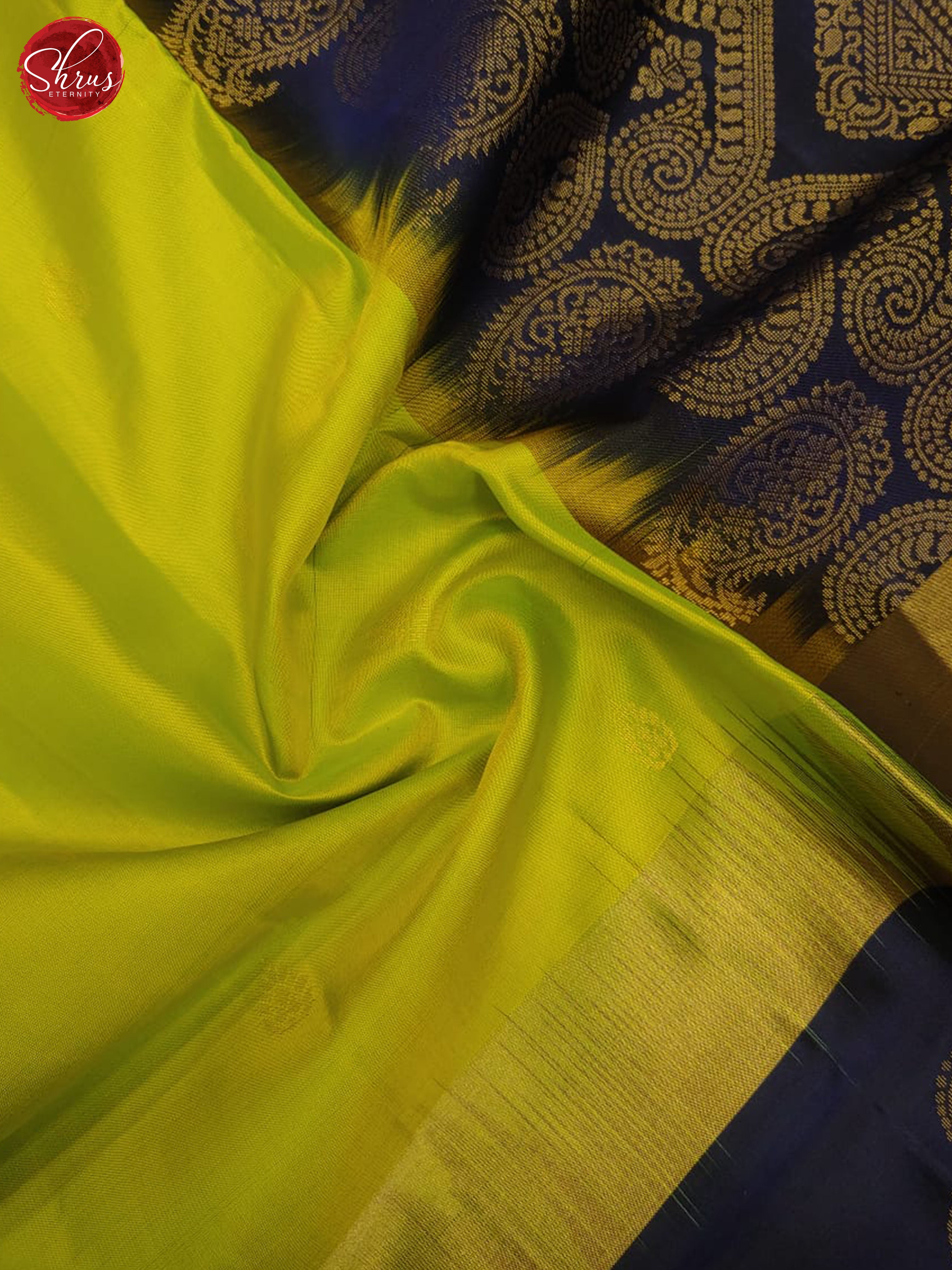 Green& Navy Blue - Soft Silk - Shop on ShrusEternity.com