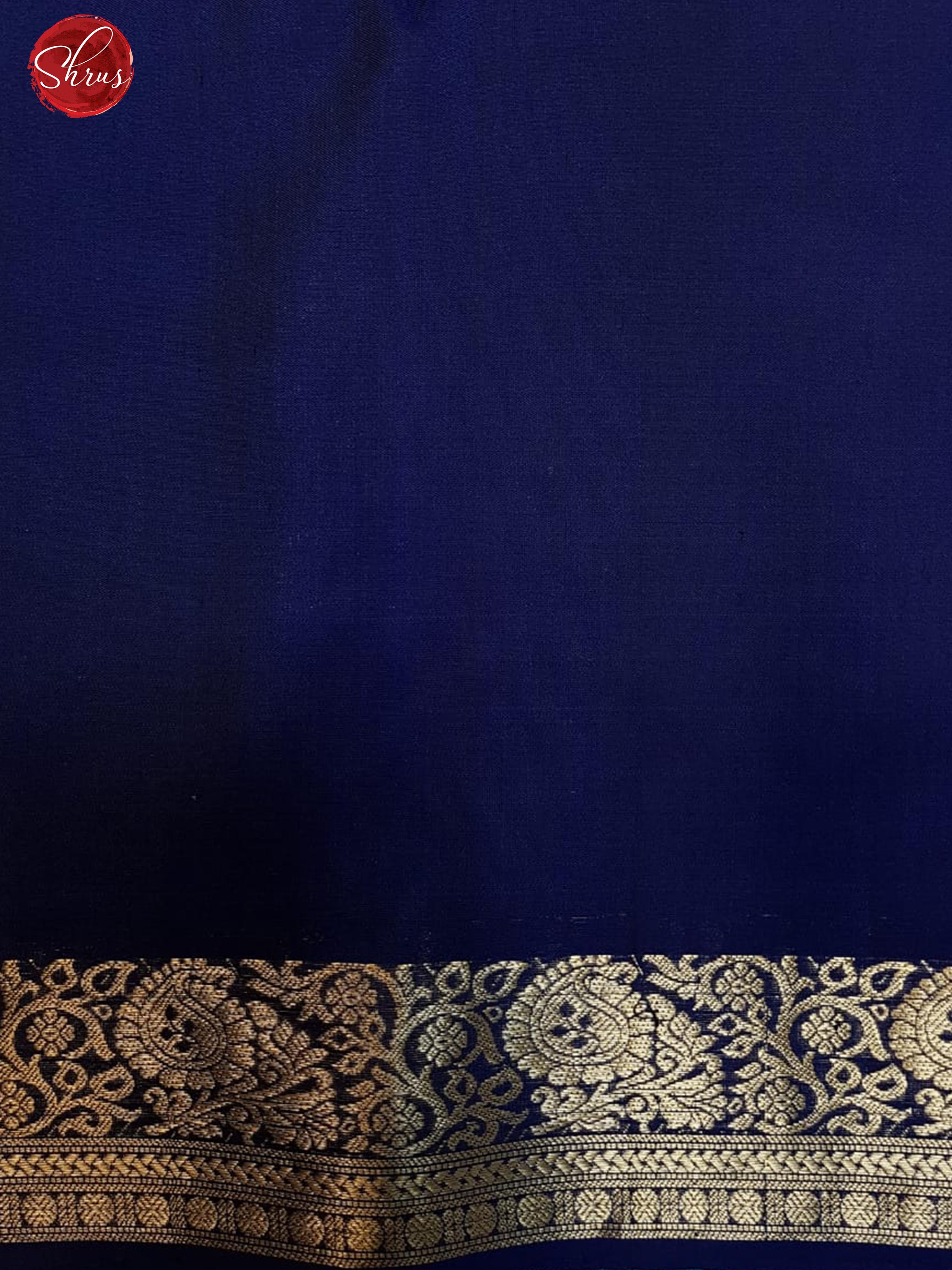 Teal & Blue- Soft Silk with Zari woven manga buttas on the body & Gold zari border - Shop on ShrusEternity.com