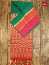 Green & Rani Pink - Soft Silk - Shop on ShrusEternity.com