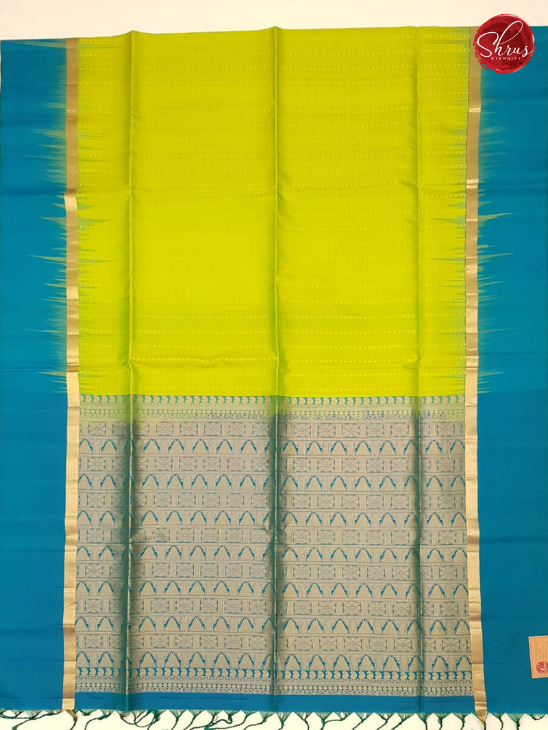 Parrot Green & Teal Blue - Soft Silk - Shop on ShrusEternity.com