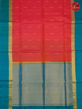 Pinkish Red & Teal Blue - Soft Silk - Shop on ShrusEternity.com