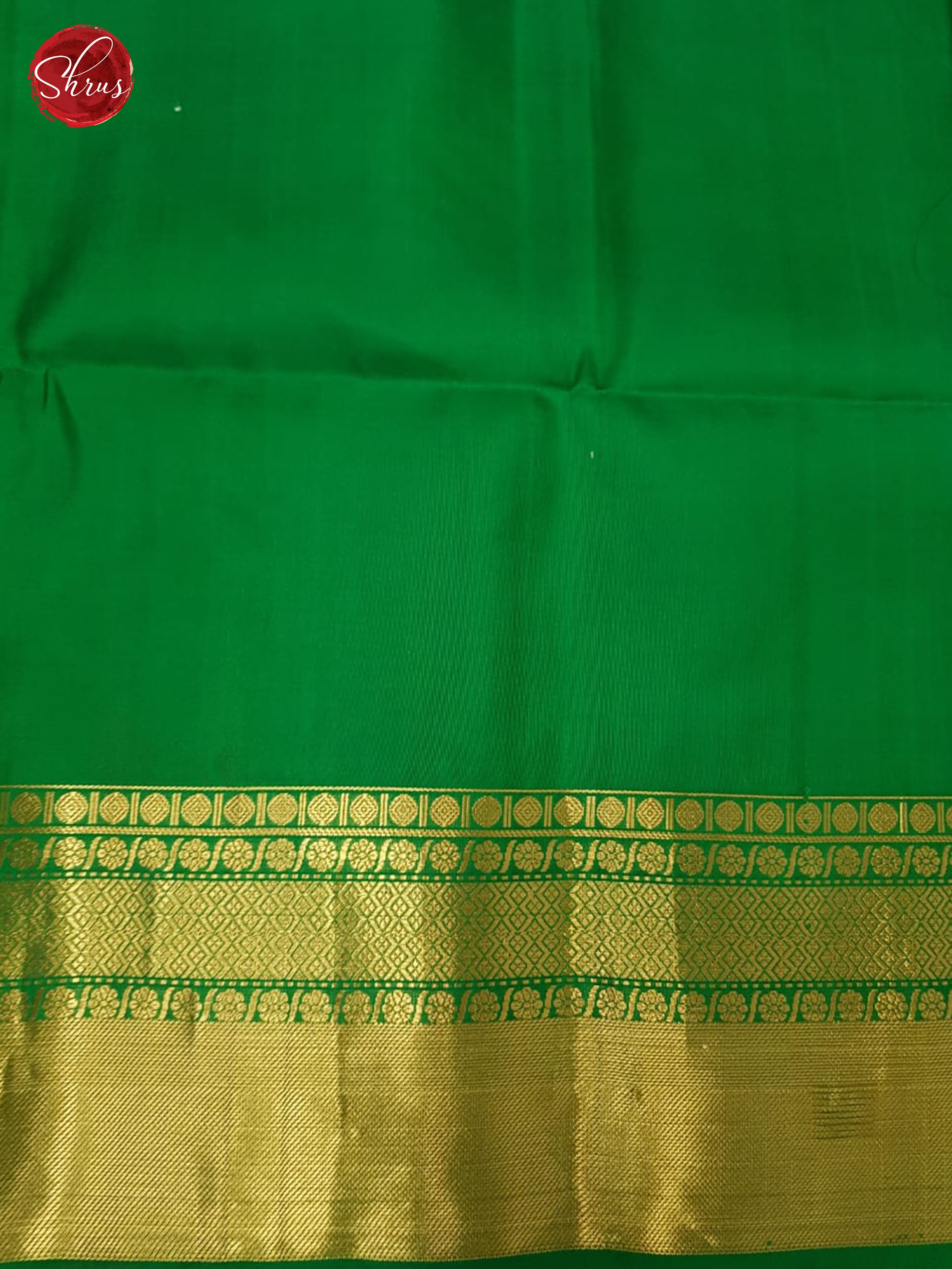 Purple & Green - Soft Silk with Border &  Gold Zari - Shop on ShrusEternity.com