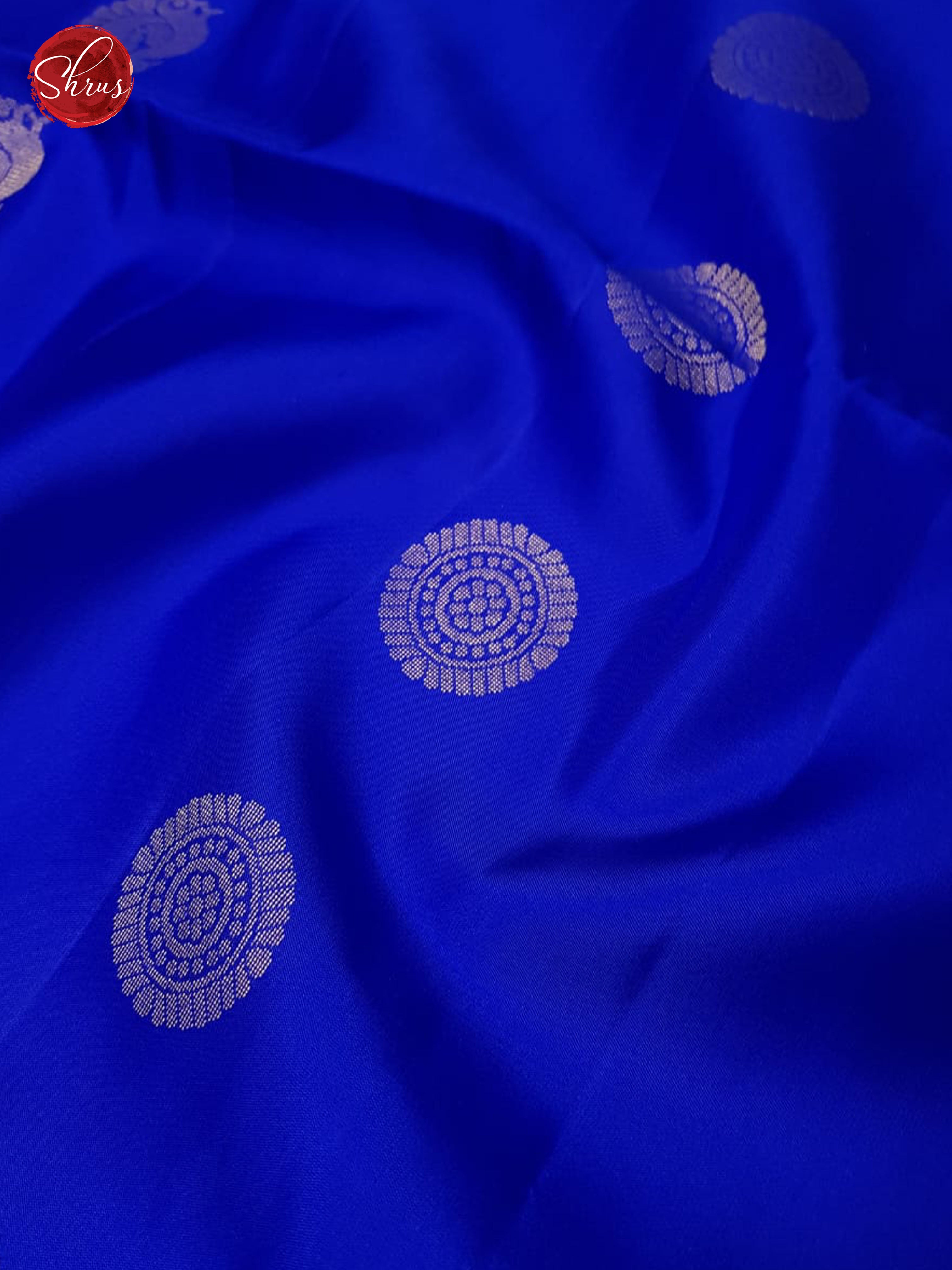 Blue & Pink - Soft Silk with Border & Gold zari - Shop on ShrusEternity.com