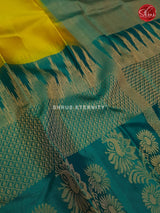 Greenish Gold & Peacock Blue - Soft Silk - Shop on ShrusEternity.com