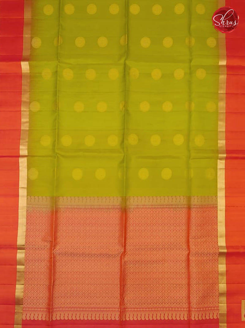 Light Green & Orangish Pink - Soft Silk - Shop on ShrusEternity.com