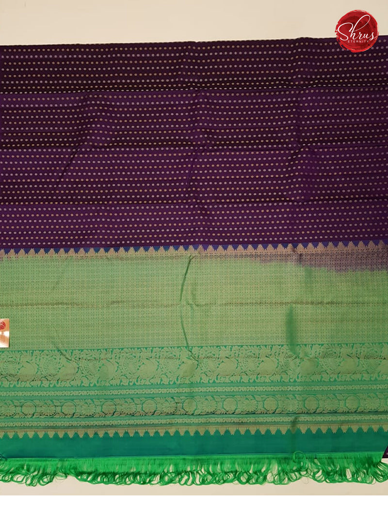 Brinjal &Peacock Green - Soft Silk - Shop on ShrusEternity.com