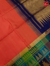 Orangish Pink & Dark Blue - Soft Silk - Shop on ShrusEternity.com