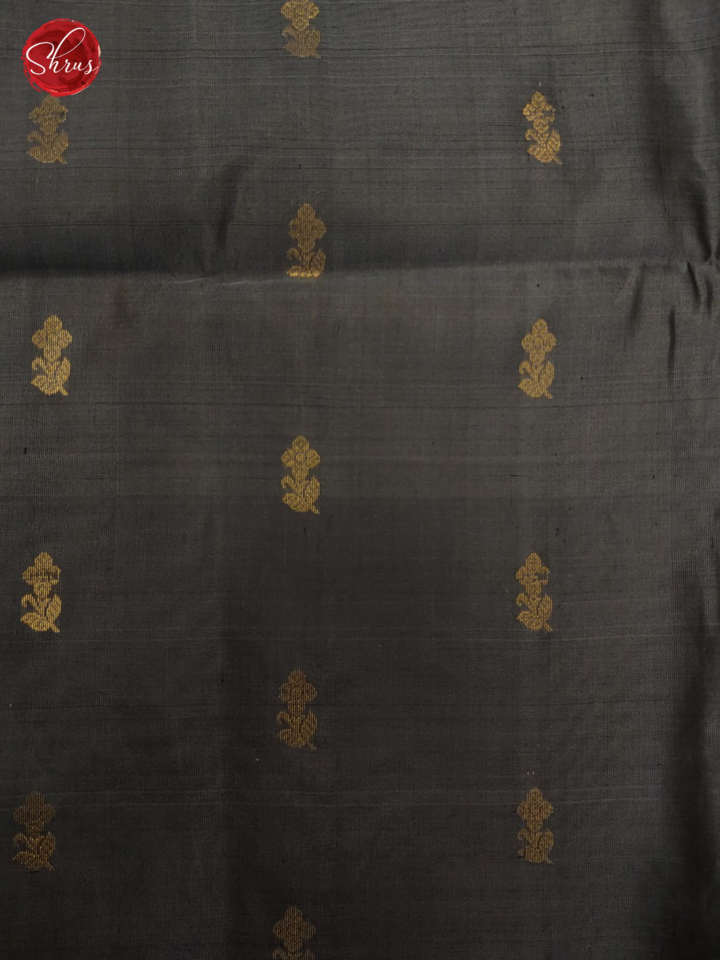 Blue & Grey - Soft Silk with Border & Gold zari - Shop on ShrusEternity.com