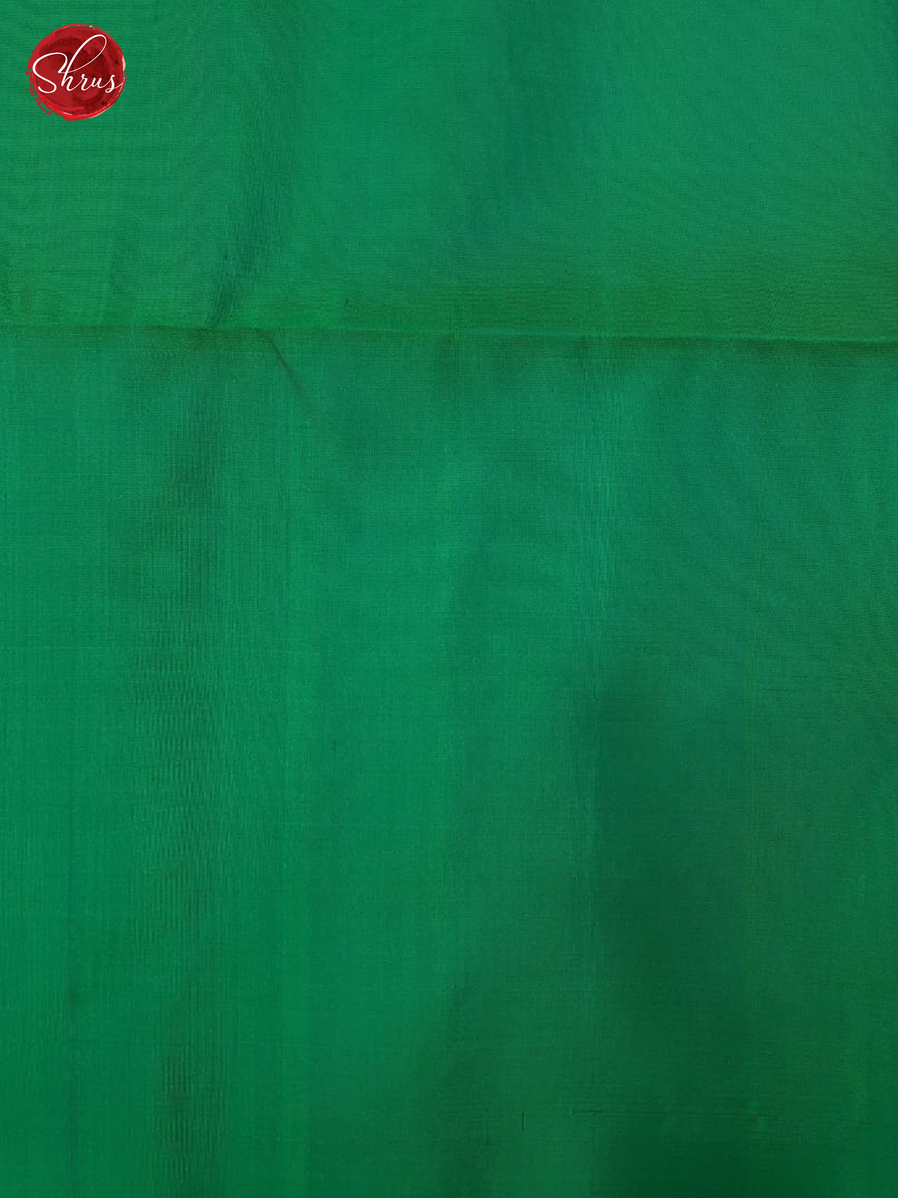 Green(Single Tone)- Soft Silk with Border & Gold zari - Shop on ShrusEternity.com