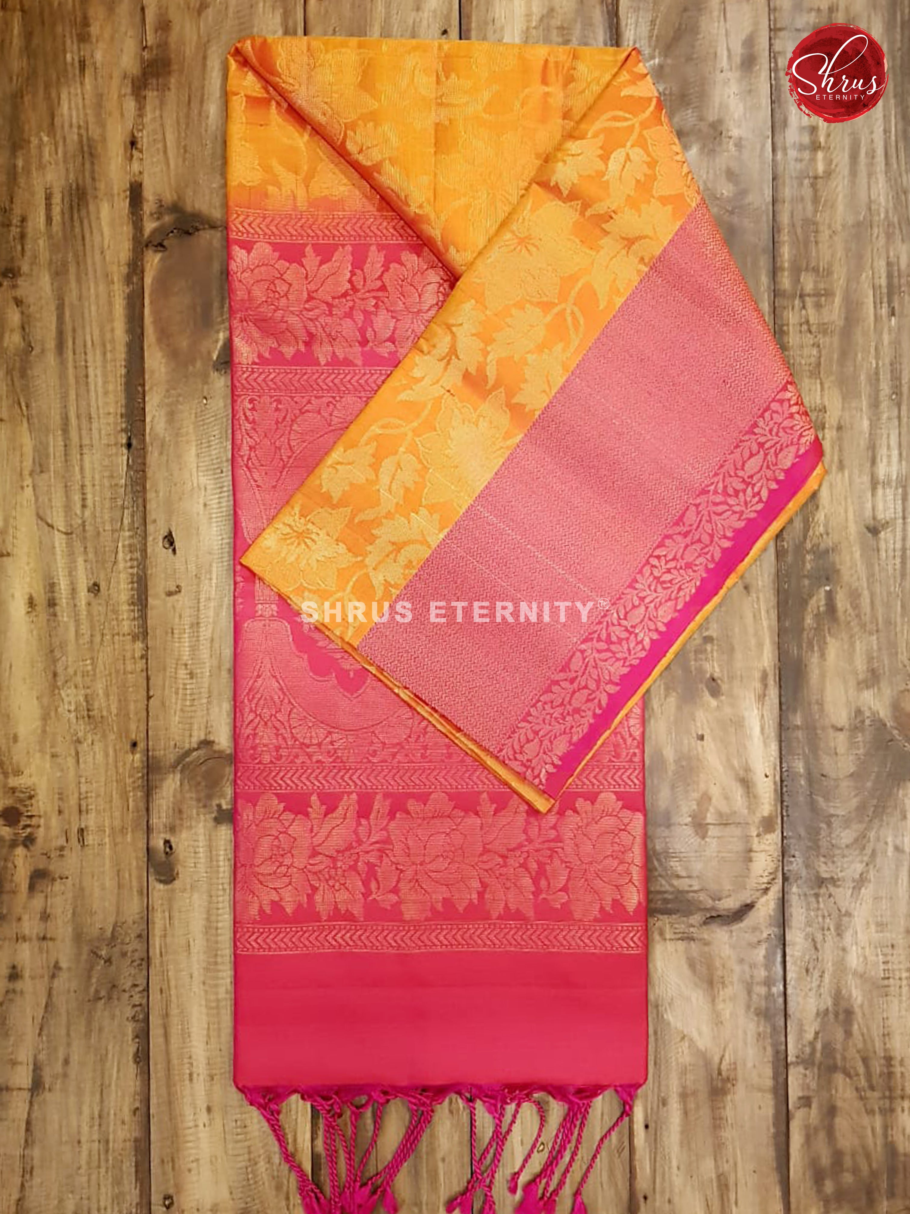 Golden Yellow & Pink - Soft Silk - Shop on ShrusEternity.com