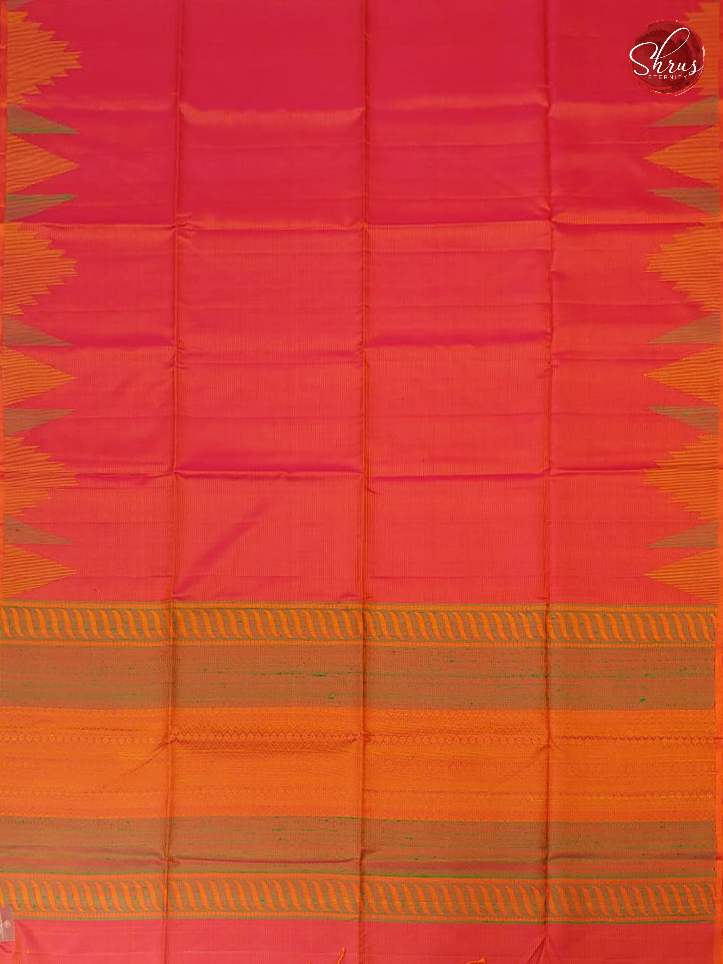 Orangish Pink & Orange - Soft Silk - Shop on ShrusEternity.com