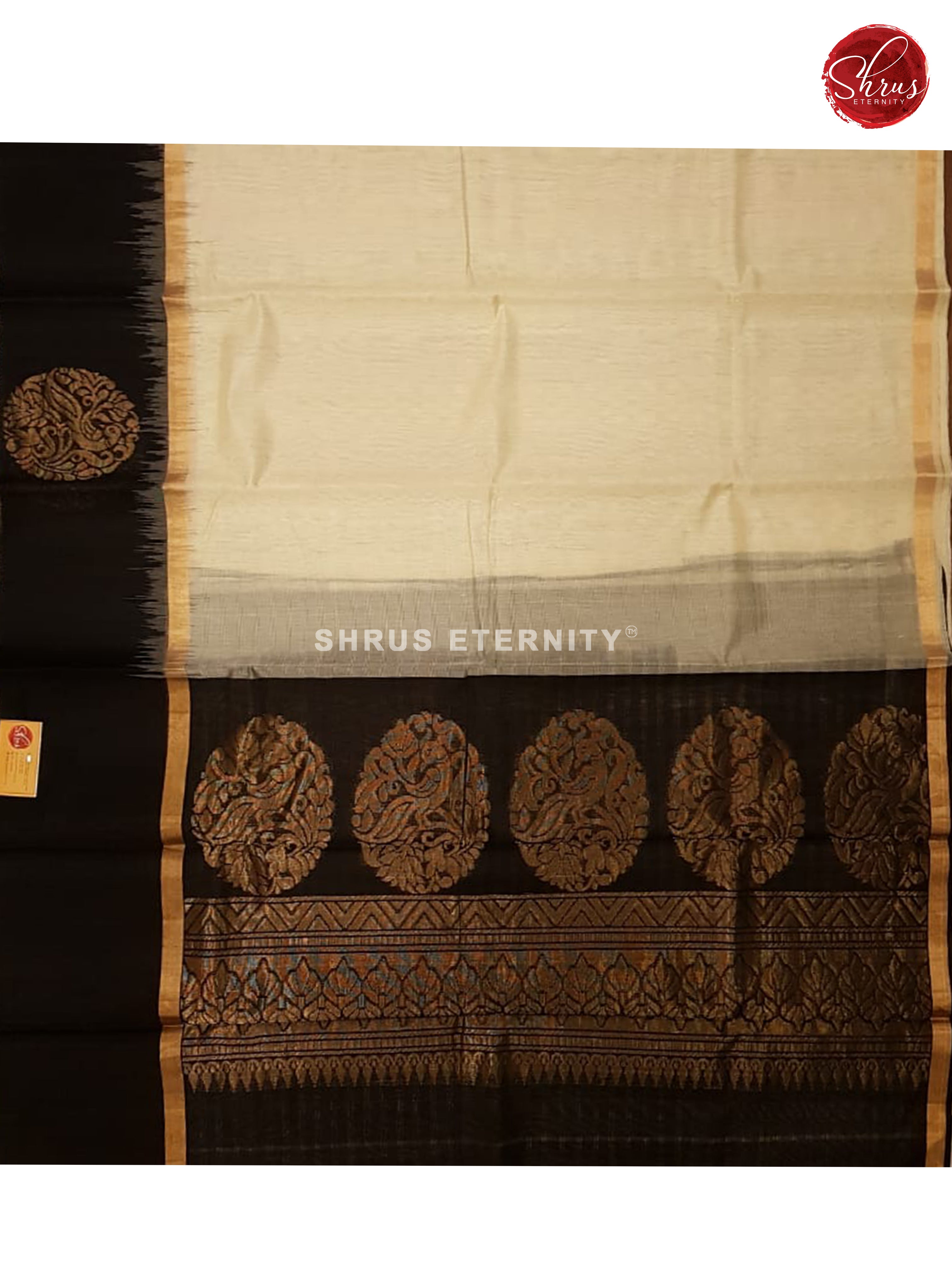 Cream & Black - Silk Cotton - Shop on ShrusEternity.com