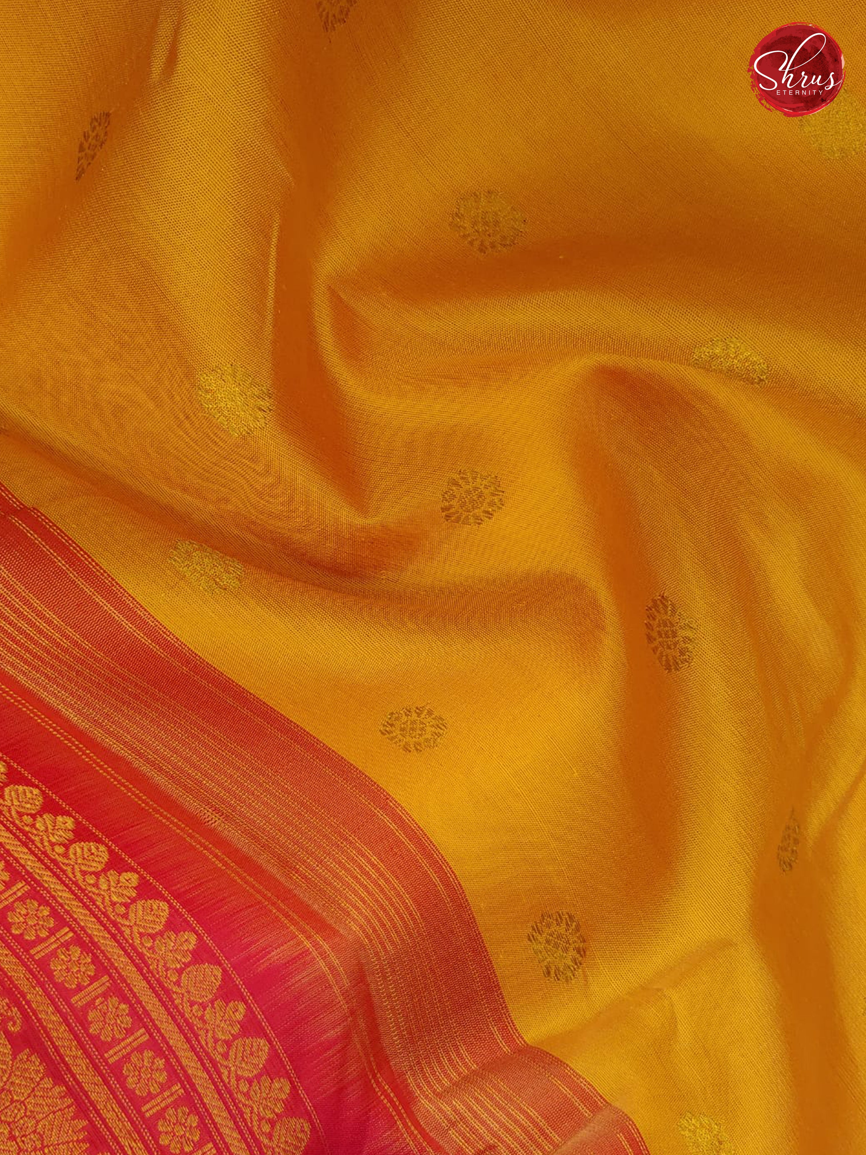 Yellow & Pink - Gadwal Silk - Shop on ShrusEternity.com