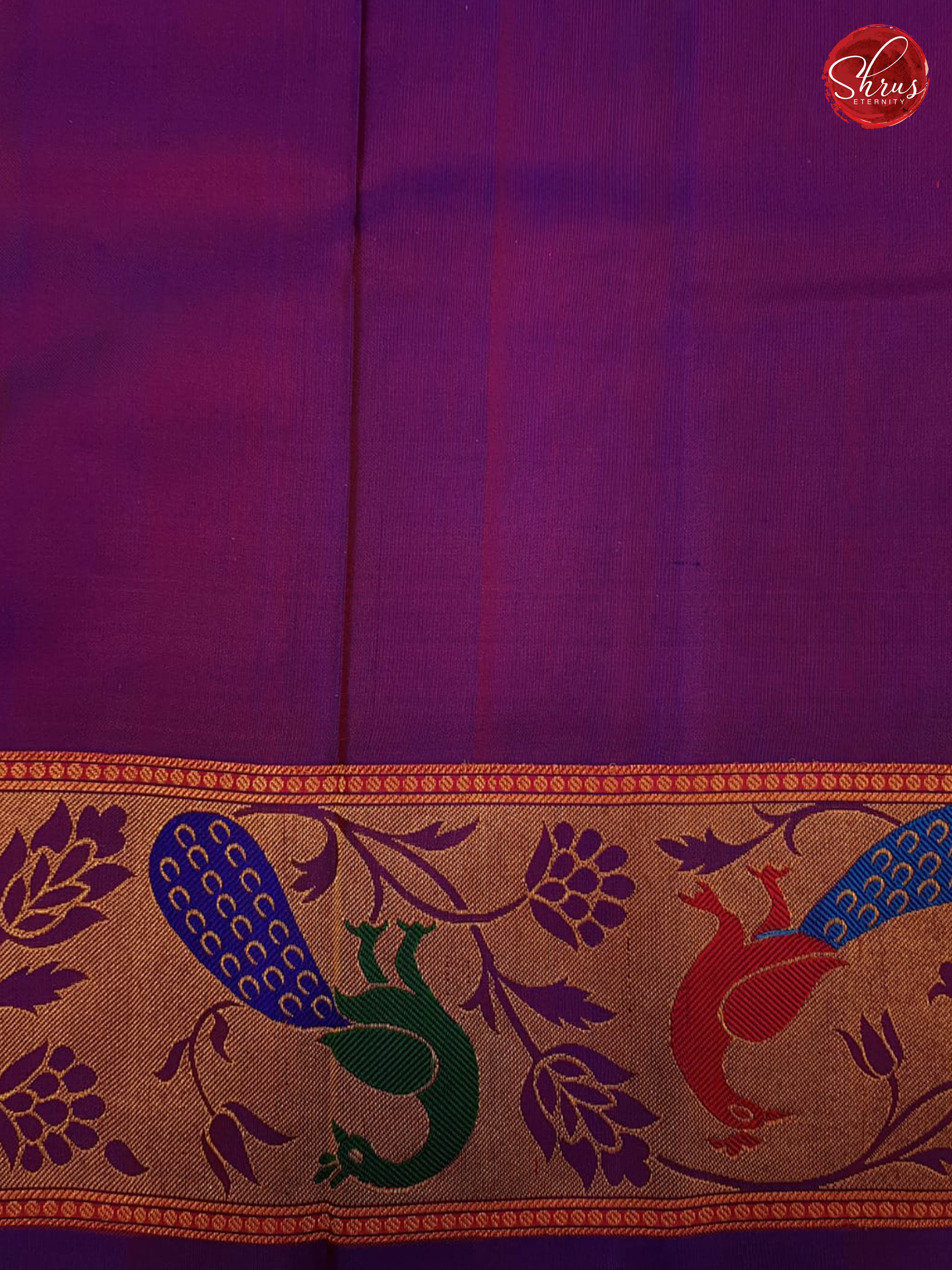 Red & Purple - Gadwal Silk - Shop on ShrusEternity.com