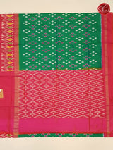 Green & Pink - Ikkat Silk - Shop on ShrusEternity.com