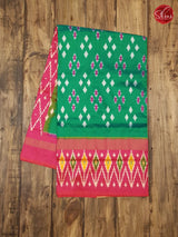 Green & Pink - Ikkat Silk - Shop on ShrusEternity.com