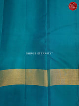 Cream & Teal Blue  - Soft Silk - Shop on ShrusEternity.com