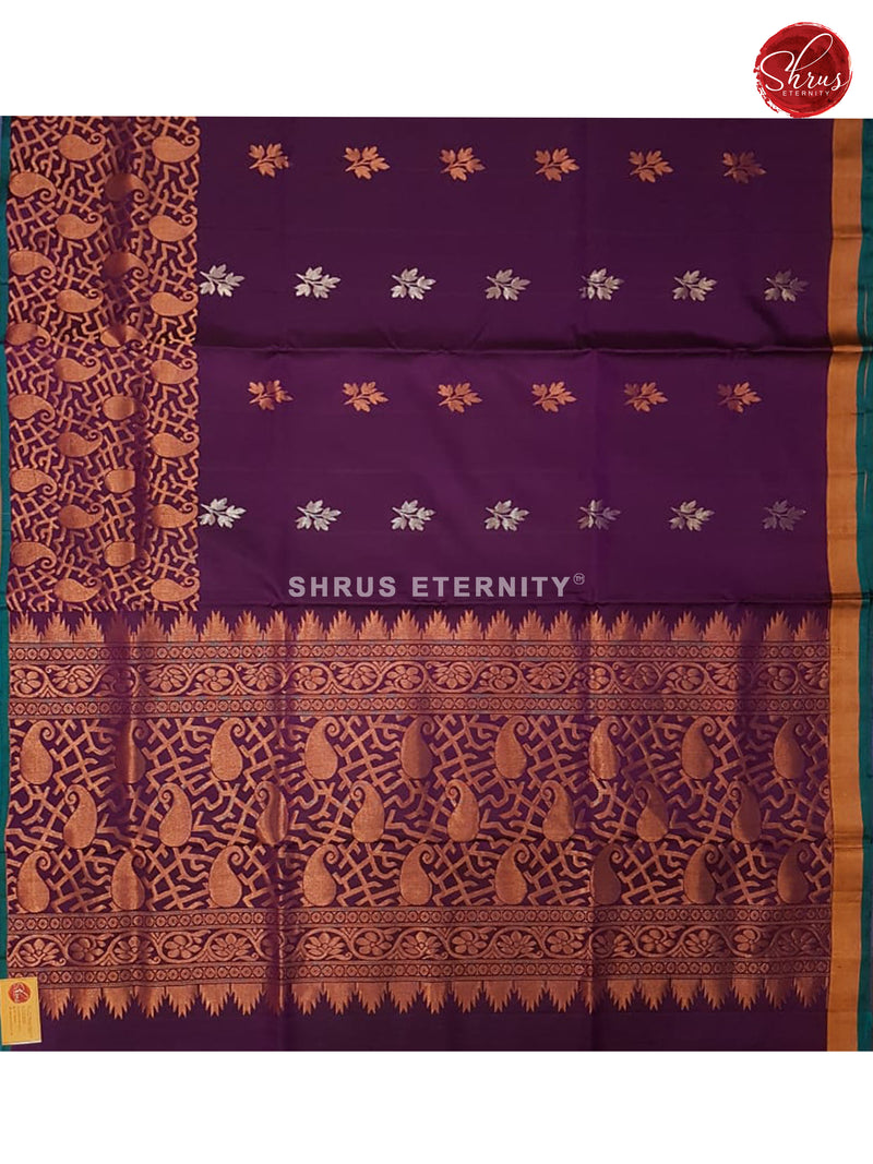 Purple & Teal Blue - Soft Silk - Shop on ShrusEternity.com
