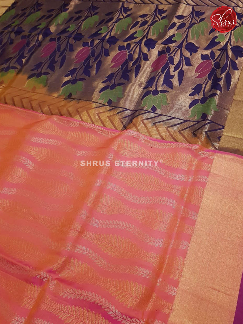 Pink & Dark Blue  - Soft Silk - Shop on ShrusEternity.com