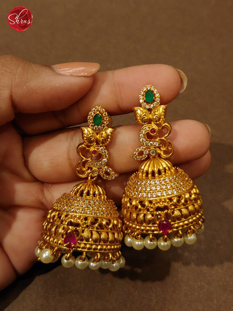 Artificial gold plated earrings latest design