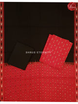 Red & Black - Ikkat Cotton Salwar - Shop on ShrusEternity.com
