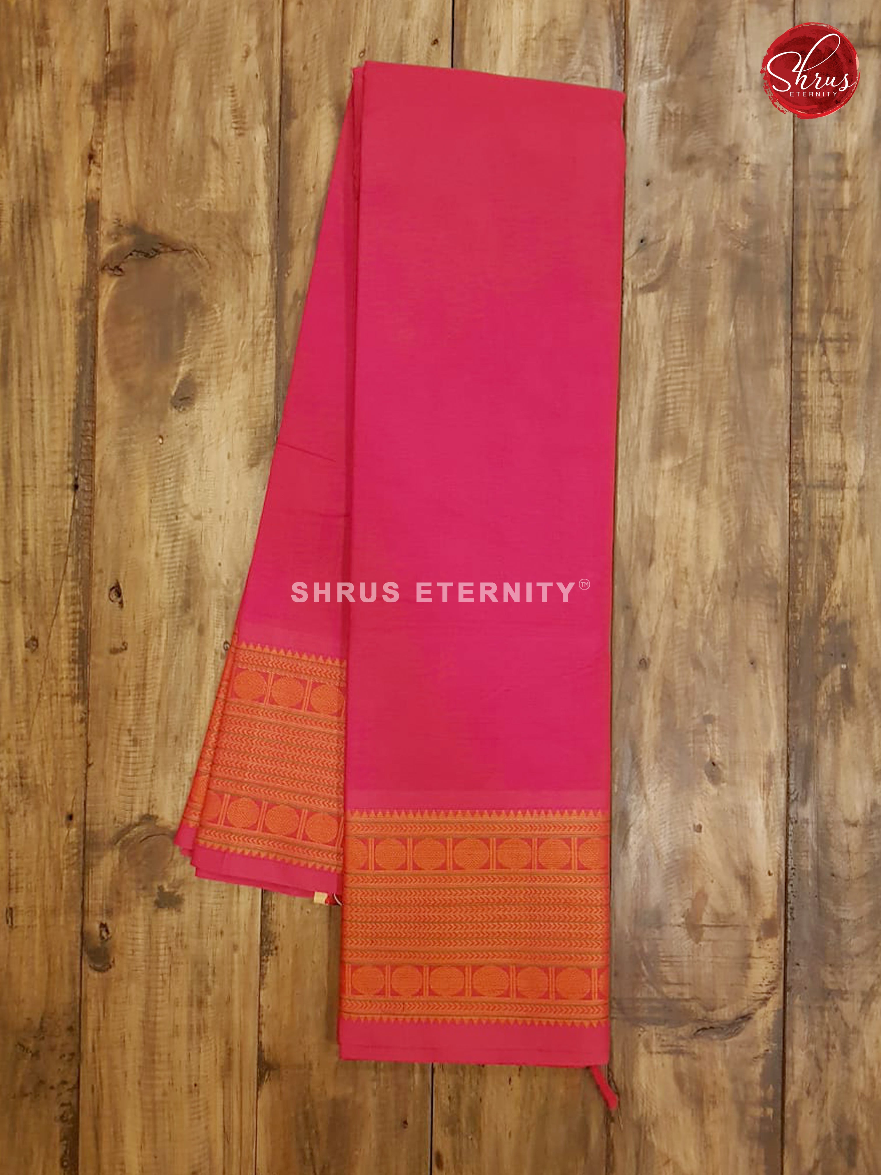 Pink & Orange - Kanchi cotton - Shop on ShrusEternity.com
