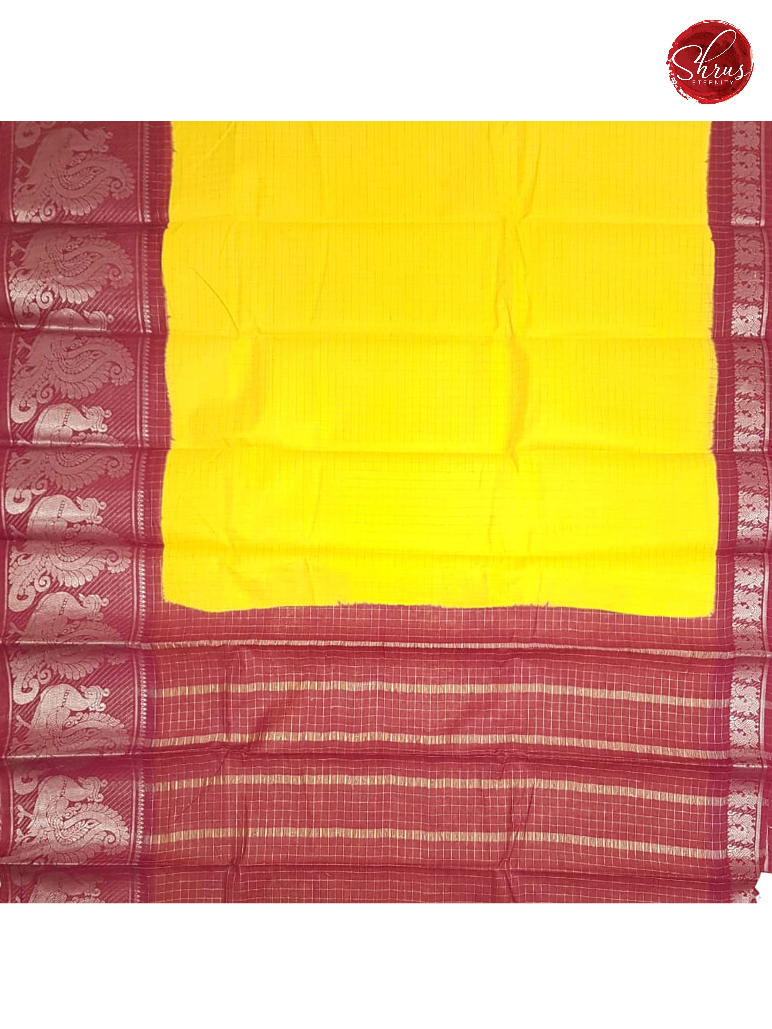 Yellow & Majenta - Sungudi Cotton - Shop on ShrusEternity.com