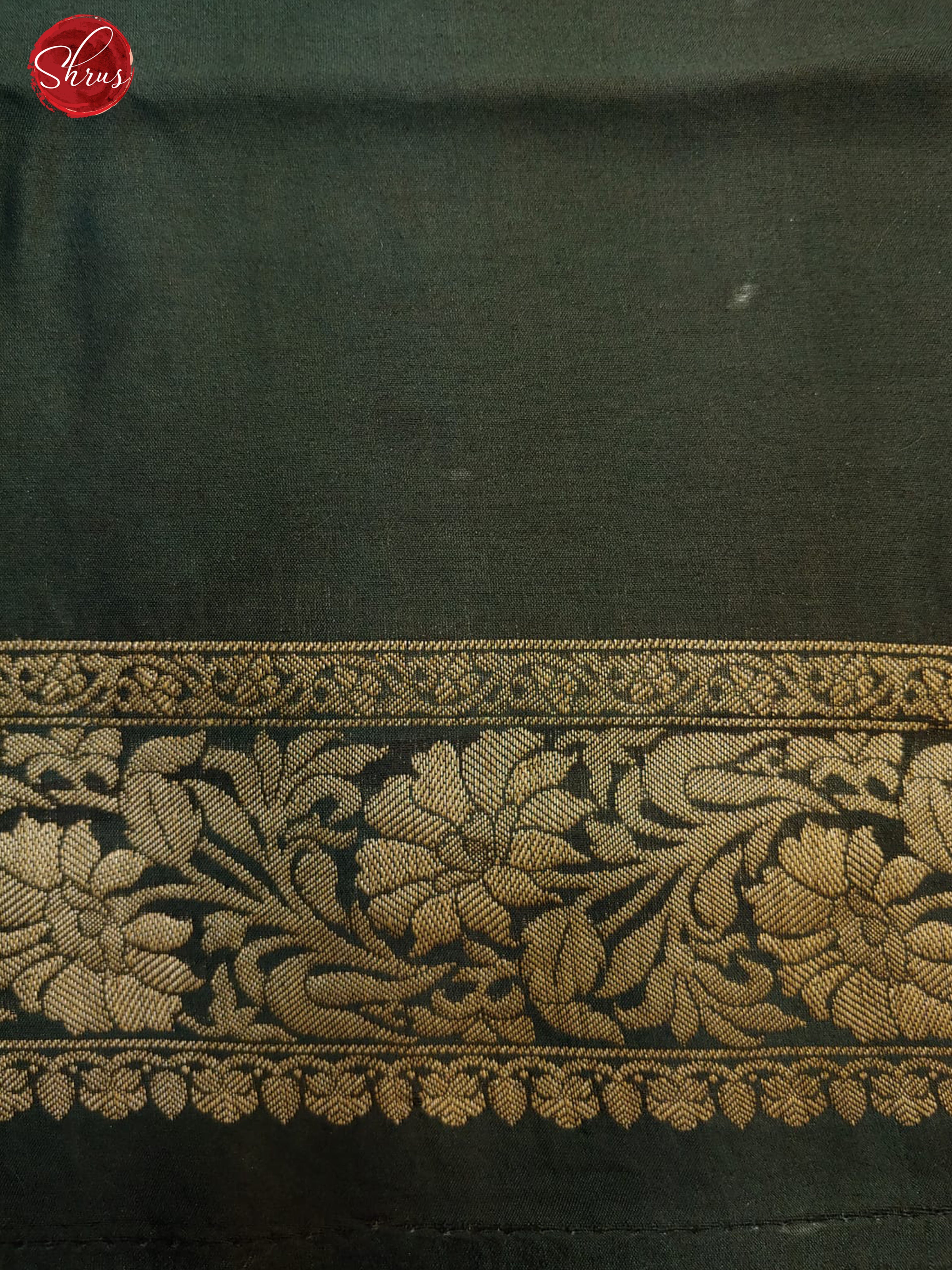 Maroon & Green - Chiniya Silk with Zari woven floral motifs on the body & Zari Border - Shop on ShrusEternity.com